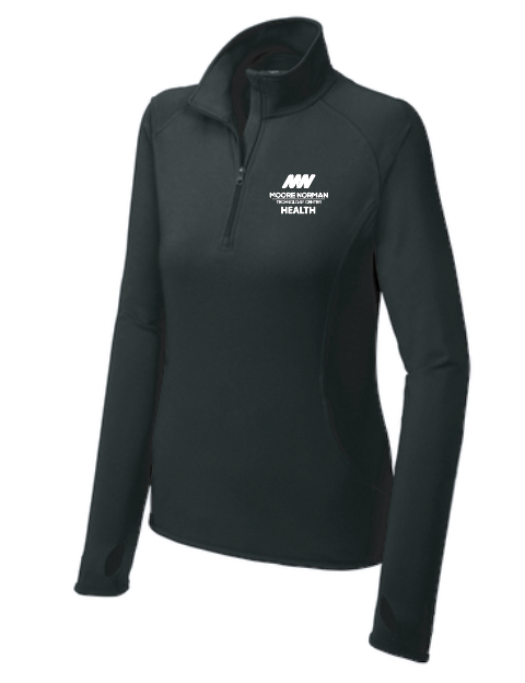 MNTC Health "Logo" Design Stretch 1/4 Zip Pullover~Ladies