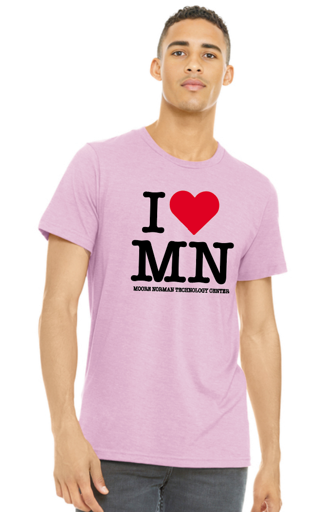 Hot Drop- "I Heart MN" Design Bella+Canvas Short Sleeve T-shirts