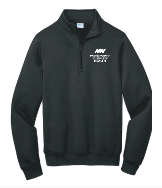 MNTC Health "Logo" Design 1/4 Zip Pullover Sweatshirt