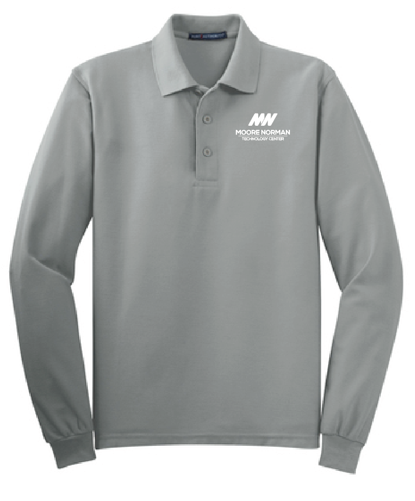 Port Authority Unisex Silk Touch L/S Polo (emb)