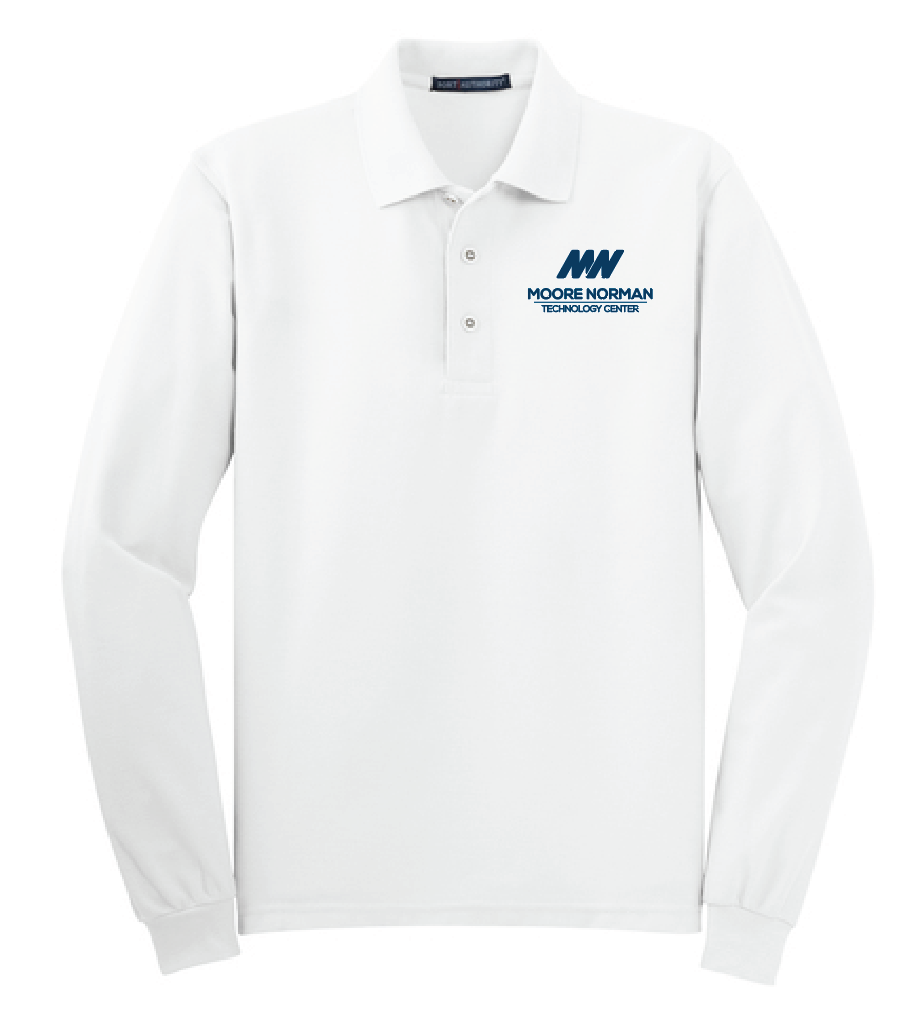 Port Authority Unisex Silk Touch L/S Polo (emb)