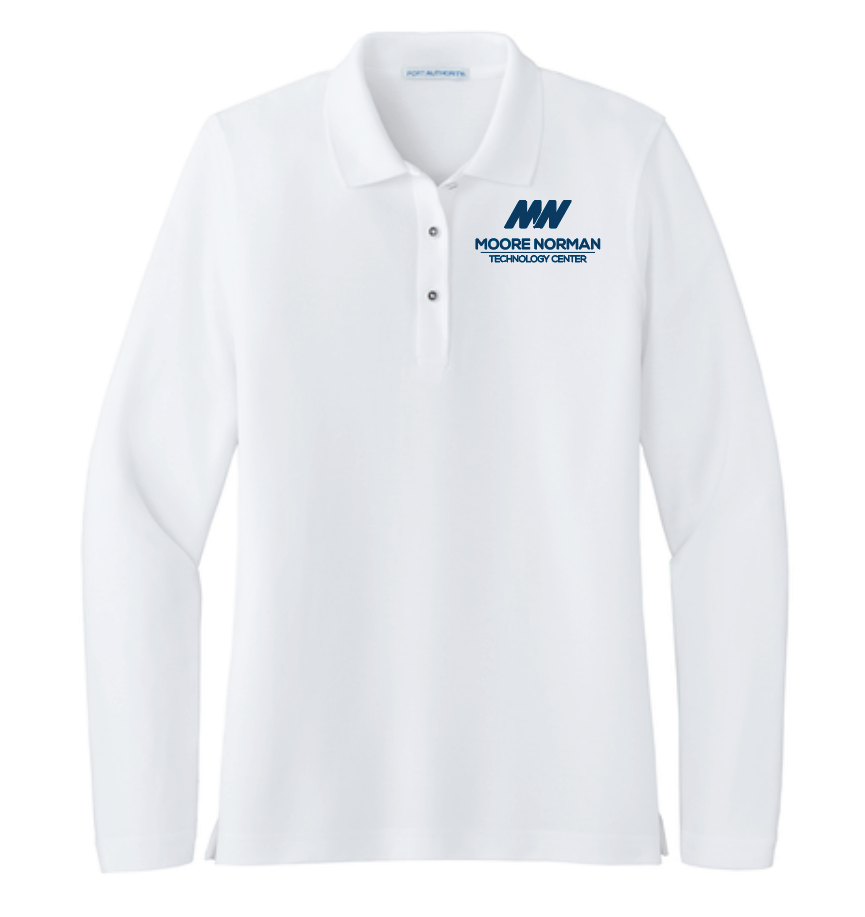 Port Authority Women's Silk Touch L/S Polo (emb)