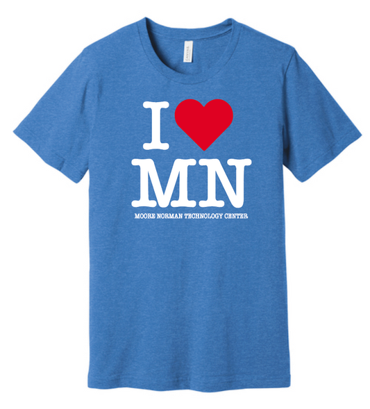 Hot Drop- "I Heart MN" Design Bella+Canvas Short Sleeve T-shirts