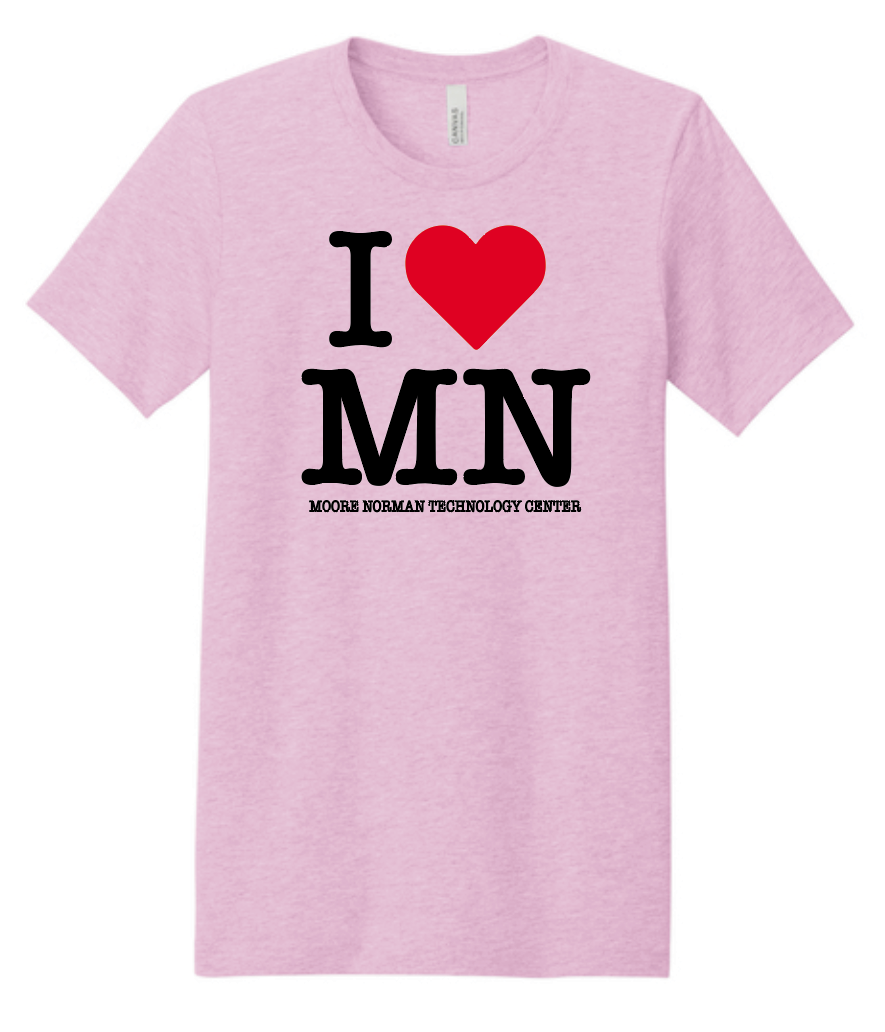 Hot Drop- "I Heart MN" Design Bella+Canvas Short Sleeve T-shirts