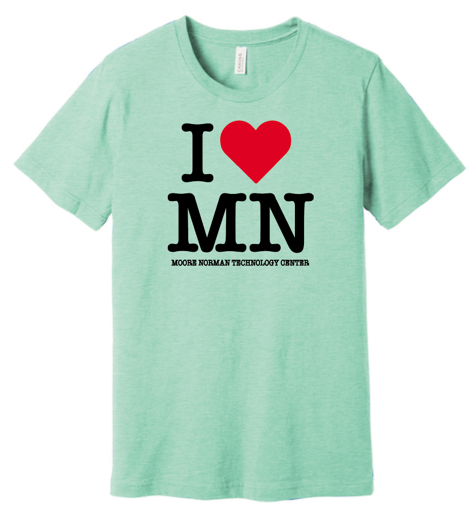 Hot Drop- "I Heart MN" Design Bella+Canvas Short Sleeve T-shirts