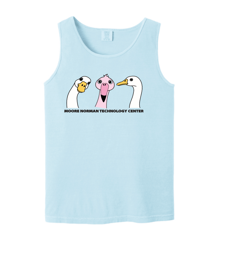Summer Program Hot Drop "Flamingo" Design Unisex Tank (chambray)