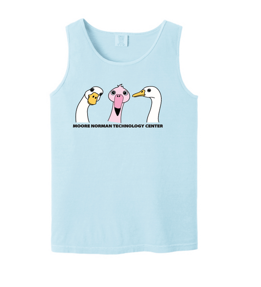 Summer Program Hot Drop "Flamingo" Design Unisex Tank (chambray)