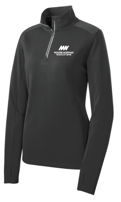 Sport-Tek Women's Sport-Wick Texture 1/4 Zip Pullover (emb)