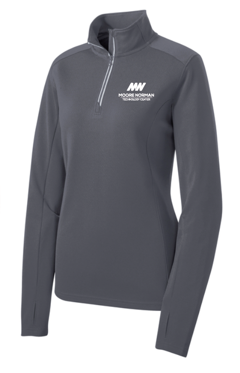 Sport-Tek Women's Sport-Wick Texture 1/4 Zip Pullover (emb)