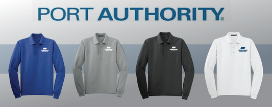 Port Authority Unisex Silk Touch L/S Polo (emb)