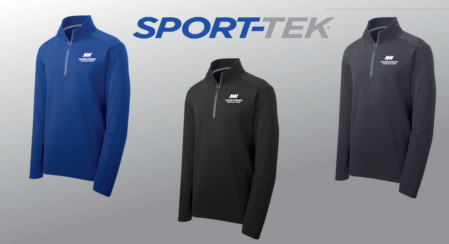 Sport-Tek Unisex Sport-Wick Texture 1/4 Zip Pullover (emb)
