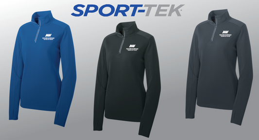 Sport-Tek Women's Sport-Wick Texture 1/4 Zip Pullover (emb)