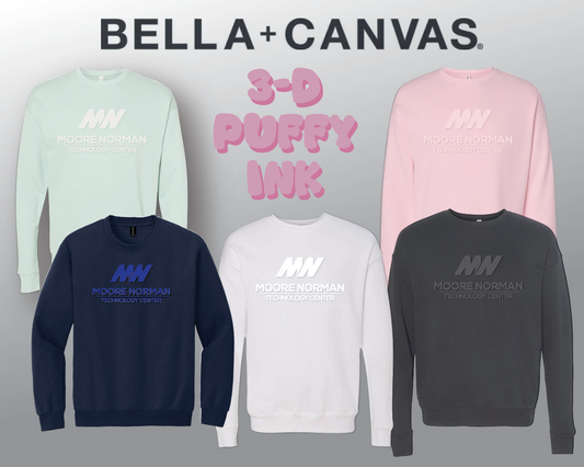 Bella+Canvas Fleece Crewneck Sweatshirt (puff print)