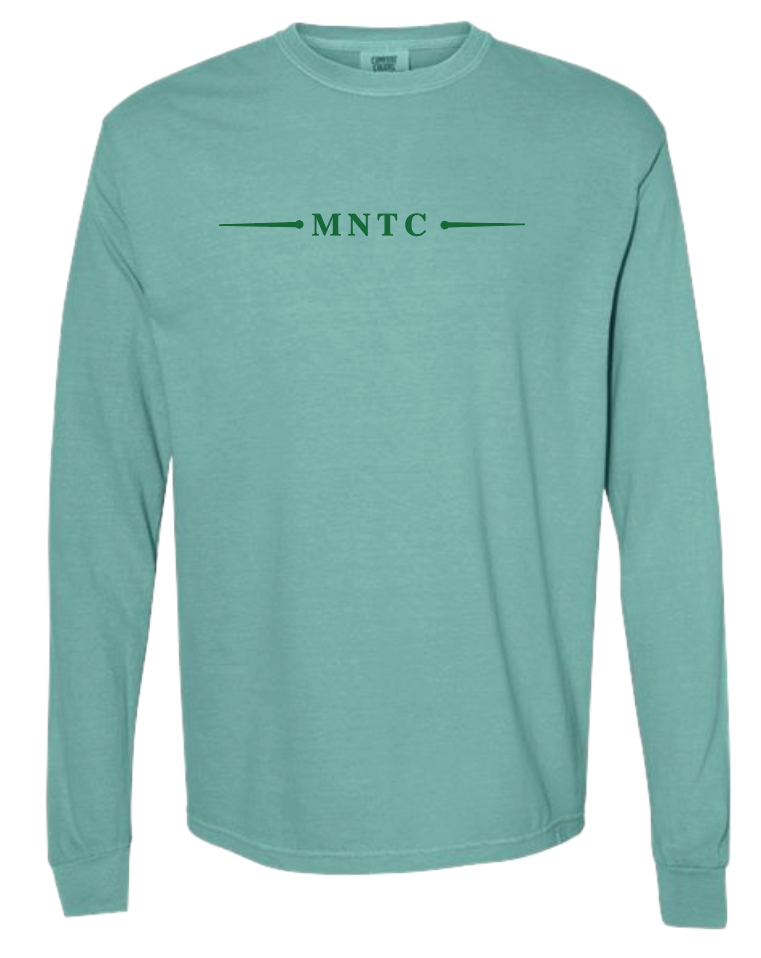 Hot Drop- "S. Penn Campus Building" Design Comfort Colors Long Sleeve T-shirts (seafoam)